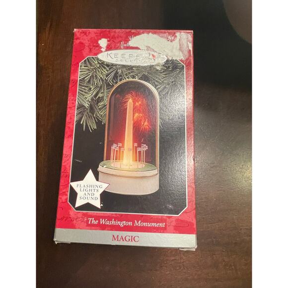 1998 Hallmark Keepsake Christmas Ornament The Washington Monument Magic NIB - Picture 1 of 3